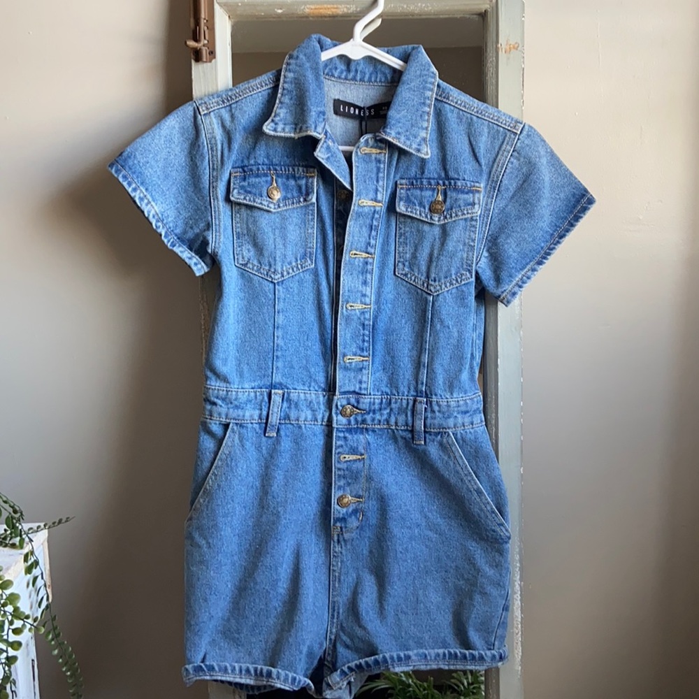 Denim Romper/Jumpsuit/One piece Princess Polly